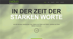 Desktop Screenshot of medium-online.de